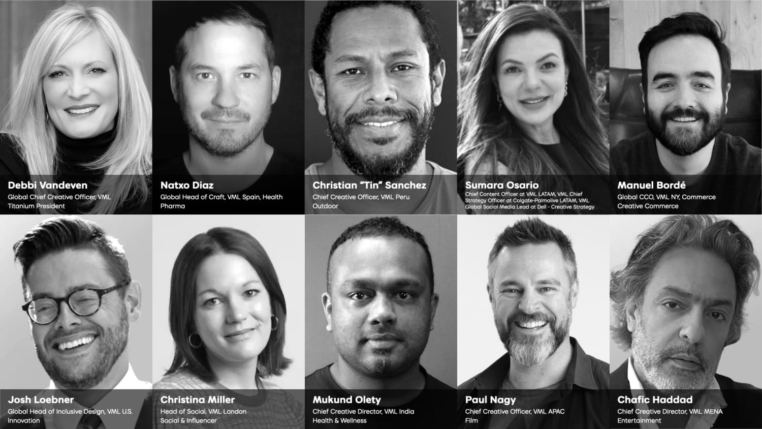 VML 2024 CANNES LIONS AWARDS JURY MEMBERS